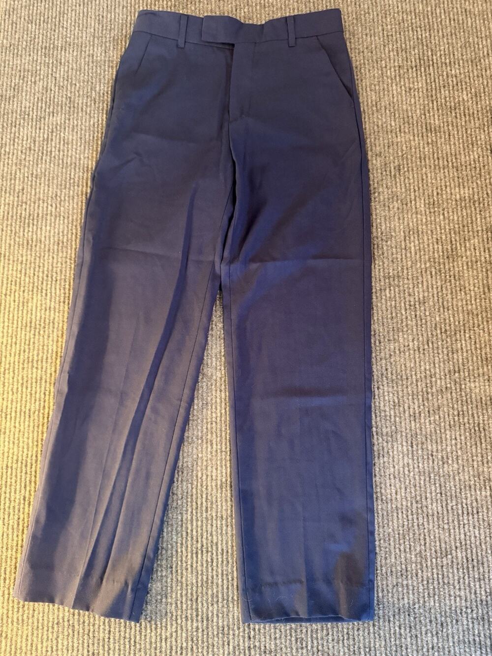 Calvin Klein Girls Dress Pants Size 12 Regular Navy Blue Flat Front Trousers